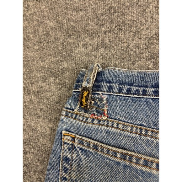 Vintage Levi's 540 Relaxed Jeans Men's W40 Blue Denim Tapered Leg Leather Patch - Picture 12 of 13